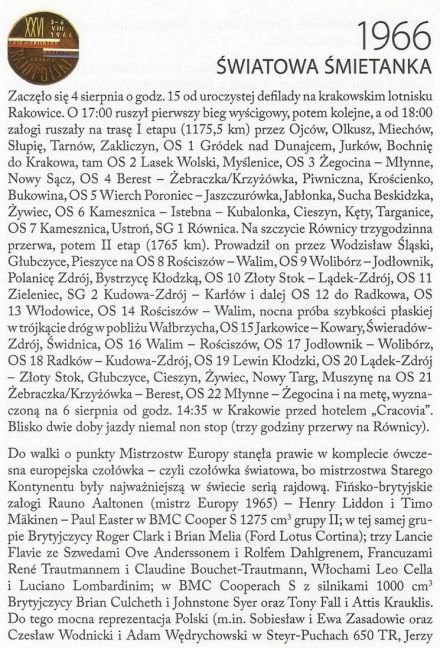 Rajd Polski 1966r